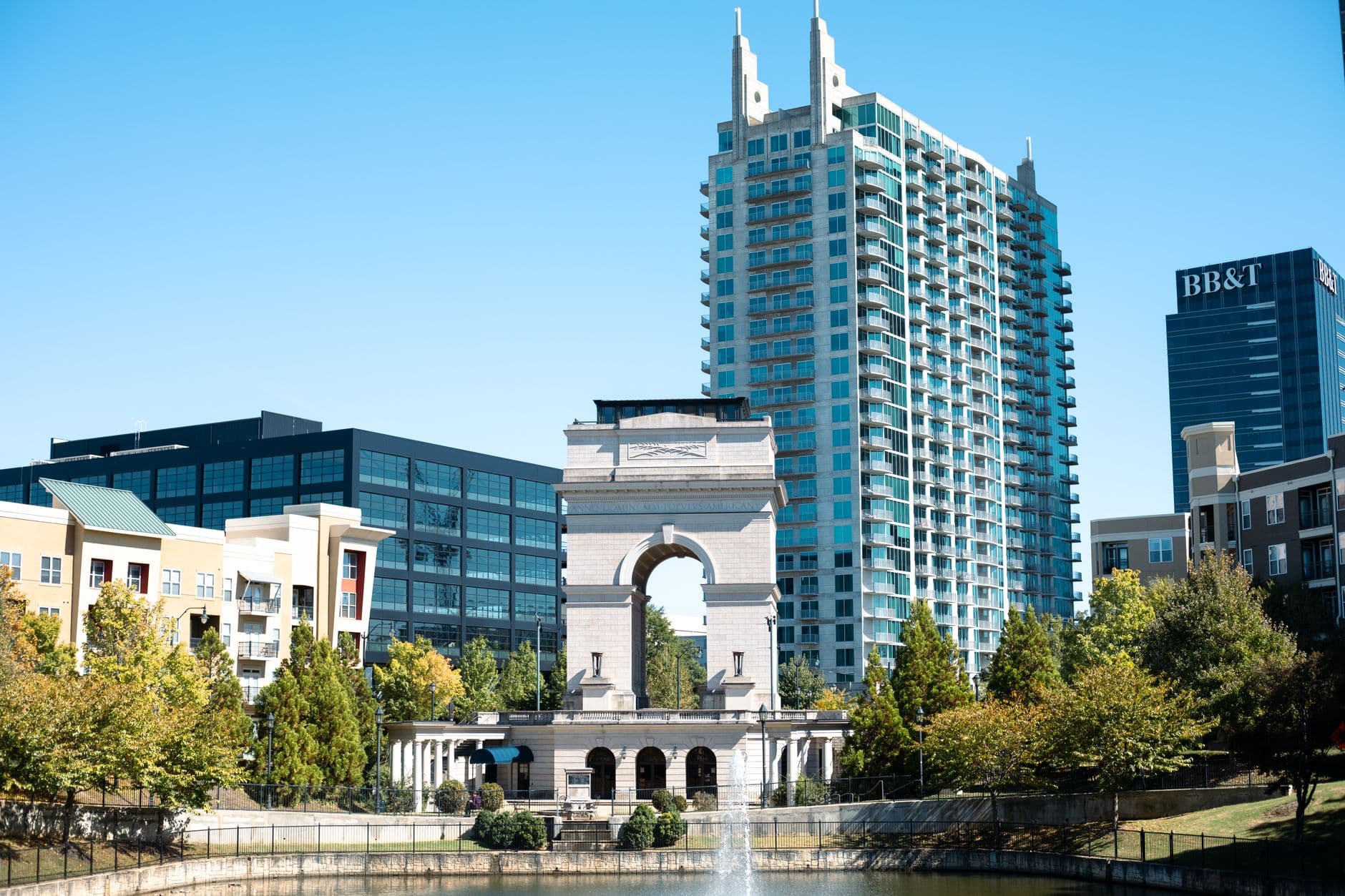 Scenic view of Midtown Atlanta featuring distinctive architecture and city skyline.